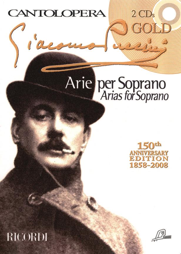 Cantolopera: Puccini Arie per Soprano - Gold - 150th Anniversary Edition 1858 - 2008 - soprán a klavír